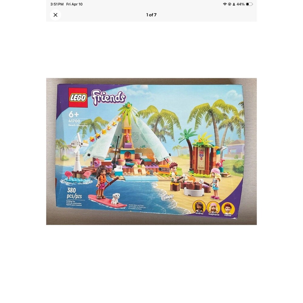 LEGO FRIENDS Beach Glamping 41700 Dog-Camping NEW Factory Sealed
